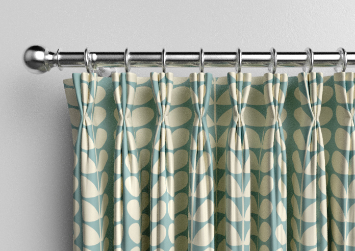 Orla Kiely Solid Stem, Duckegg - Made to Measure Curtains - Image 11
